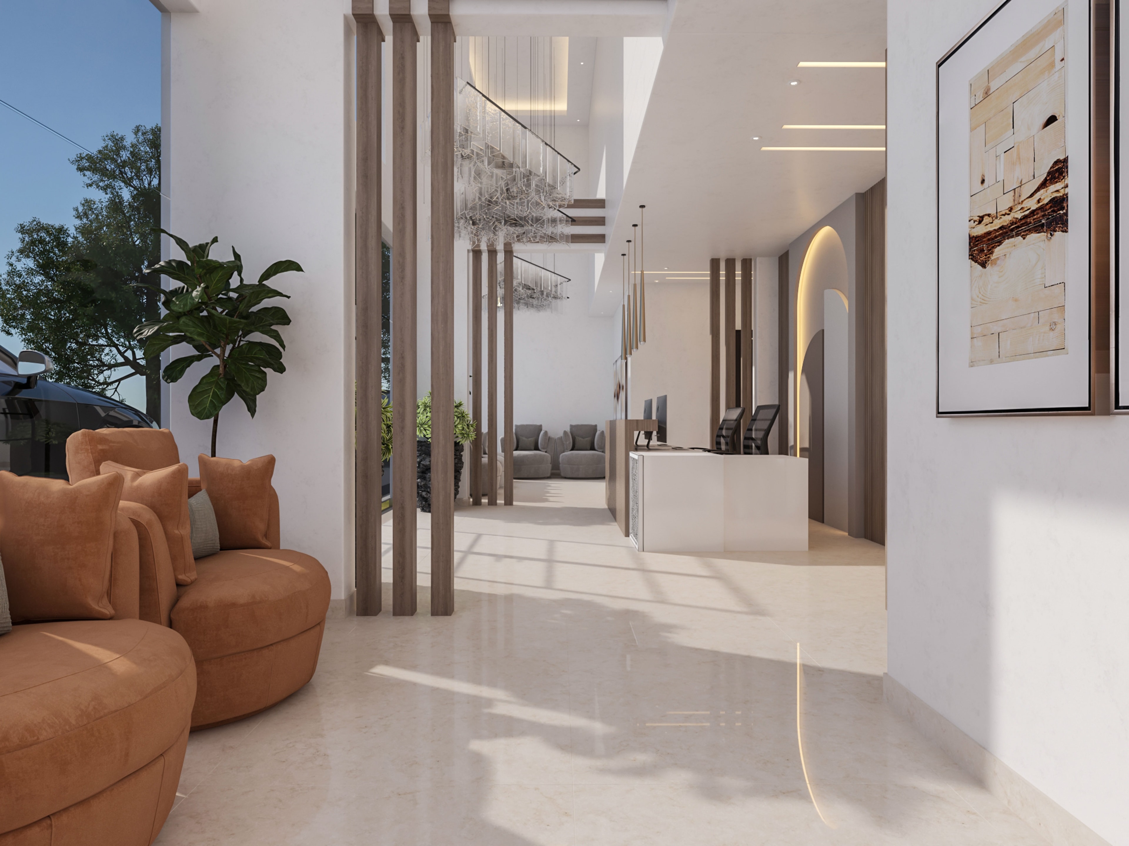 تفاصيل تصميم تجاري معاصر